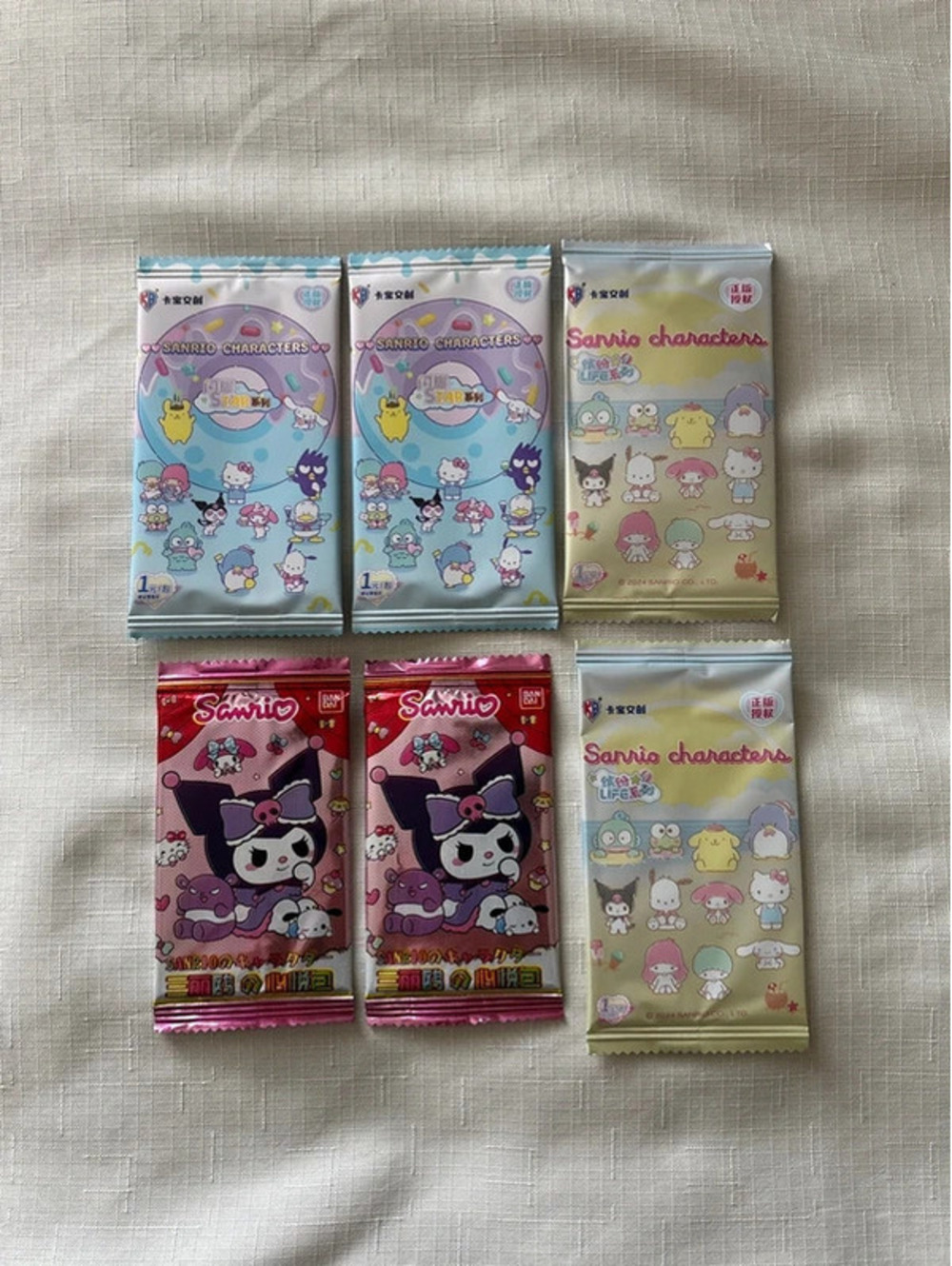 Sanrio 6 packs tcg booster packs sealed